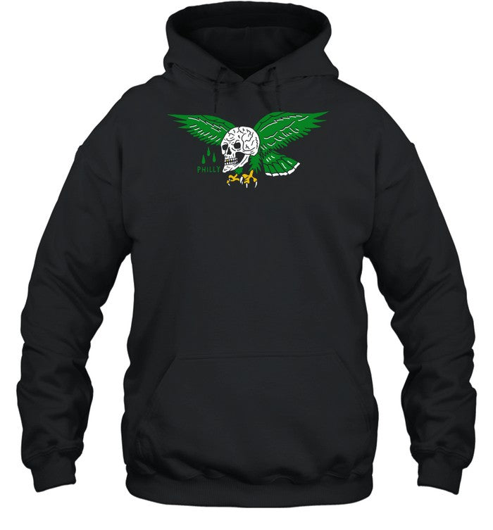 Eric Kenney Philly Eagle Skull Hoodie