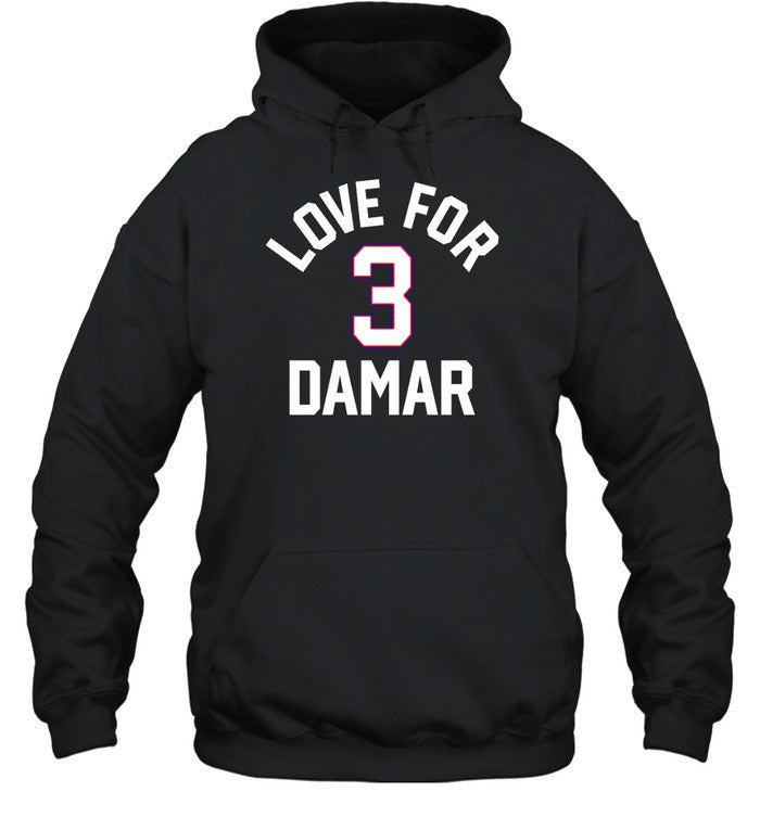 Love For 3 Damar Hoodie