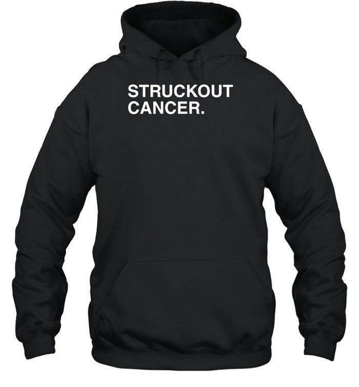 Liam Hendriks Wearing Struckout Cancer Hoodie