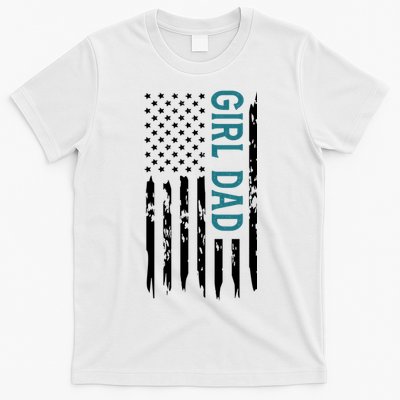 Girl Dad American Flag T-Shirt