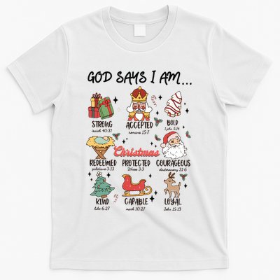 God Says I Am Christmas Bible Verse Turkey God Jesus T-Shirt