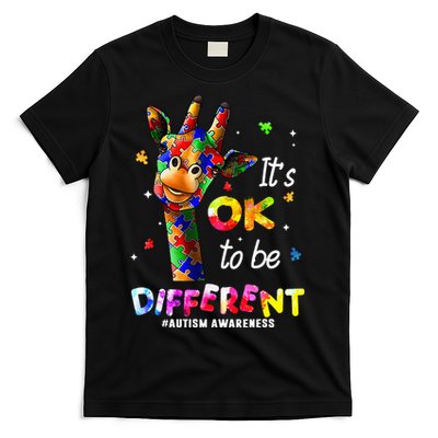 Giraffe Tie Dye Autism Awareness Autism T-Shirt