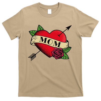 Heart Mom Tattoo T-Shirt