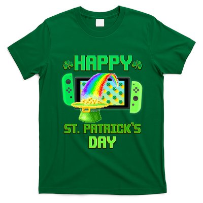 Happy St Patricks Day Retro Pixel Video Game T-Shirt