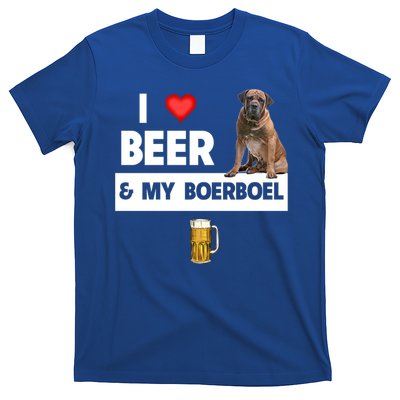 I Love Beer And My Boerboel Hunting Dog Mom Dad Ing Meaningful Gift T-Shirt