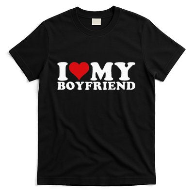 I Love My Boyfriend Bf I Heart My Boyfriend BF T-Shirt