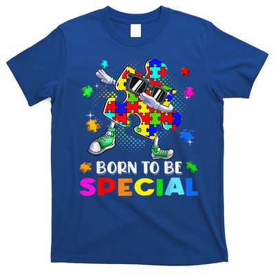 kid Born Special Dabbing Puzzle boy Autism Awareness T-Shirt