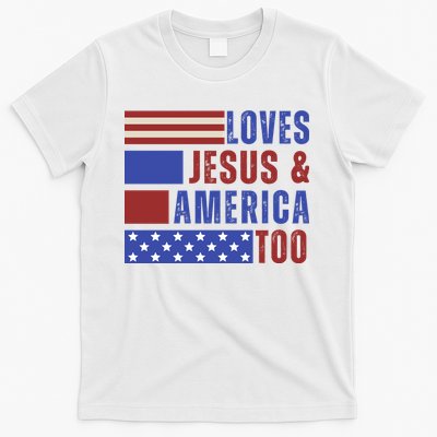 Love Jesus And America Too T-Shirt