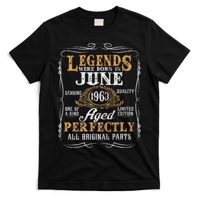 Legends Were Born In June 1963 60 Year Old T-Shirt