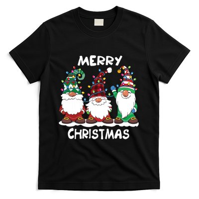Merry Christmas Gnomes Xmas Family Women T-Shirt