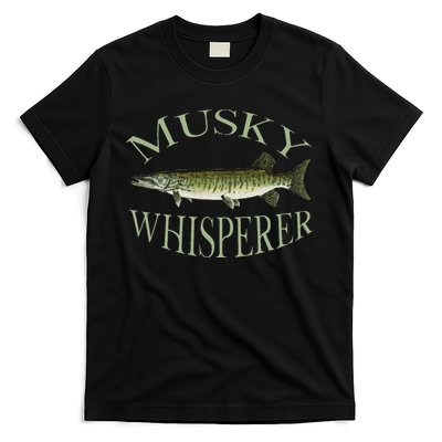 Musky Muskellunge Fish Illustration Art Fishing Angler Gear T-Shirt