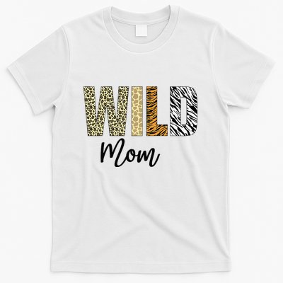 Mom Of The Wild One Zoo Birthday Safari Jungle Animal T-Shirt