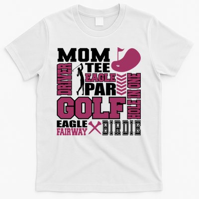 Mom Tee Eagle Par Golf Gift For Mother's Day T-Shirt