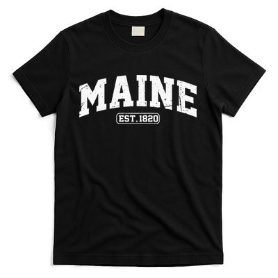Maine Vintage State Athletic Style Swea T-Shirt