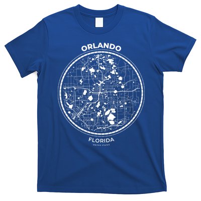 Orlando Florida Map Sketch T-Shirt