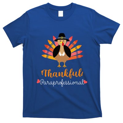 One Thankful Paraprofessional Para Thanksgiving Cute Turkey T-Shirt
