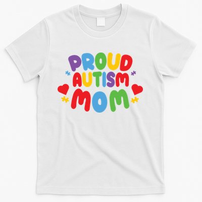 Proud Autism Mom Colorful Awareness T-Shirt