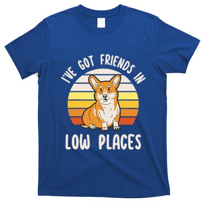 Pembroke Welsh Corgi Dog I've Got Friends In Low Places T-Shirt