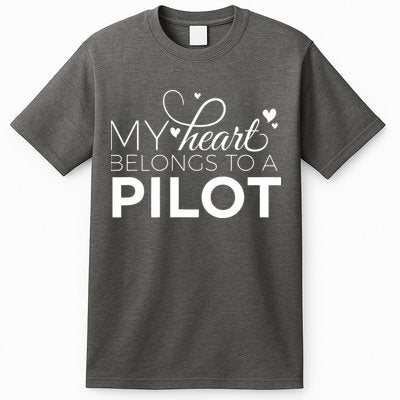 Pilot Wife Shirts My Heart Belongs To A Pilot Pilot Gift T-Shirt