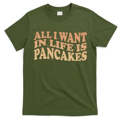 Retro All I Want In Life Is Pancakes T-Shirt