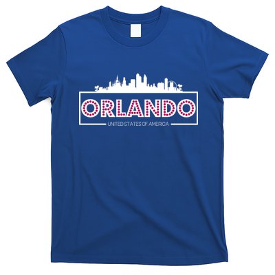 Retro Orlando City Skyline T-Shirt