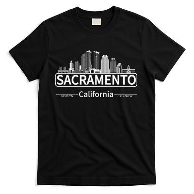 Sacramento California Skyline Travel To Sacramento T-Shirt