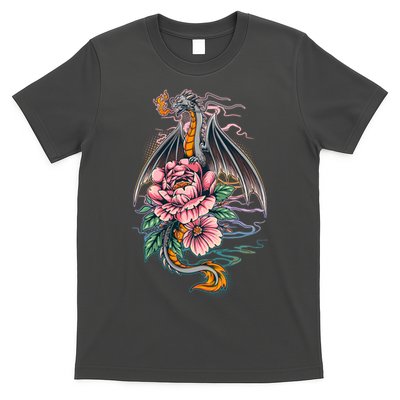 Springtime Floral Fire Dragon T-Shirt