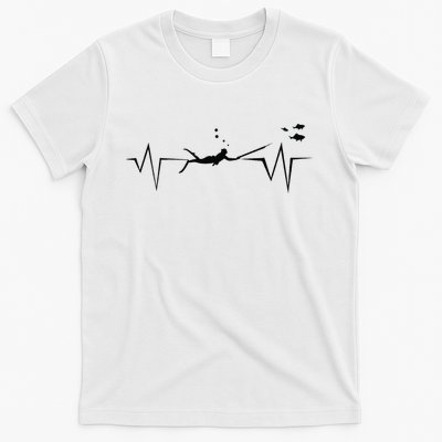 Spearfishing Heartbeat Diving Underwater Spear Fish T-Shirt