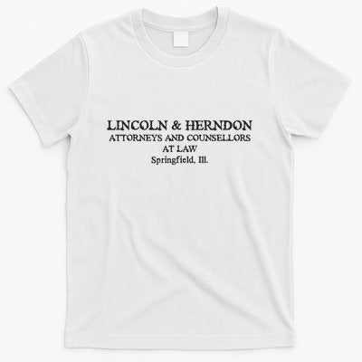 Springfield Illinois Lincoln Herndon Law Abe Lincoln T-Shirt