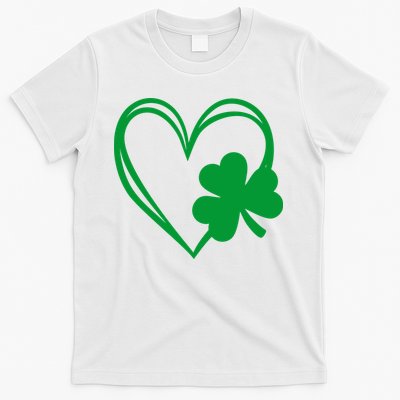 St Patricks Day Shamrock Heart T-Shirt