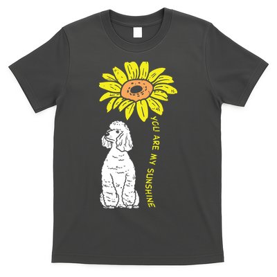Sunflower Sunshine Poodle Dog Lover Owner Girls Women Gift T-Shirt