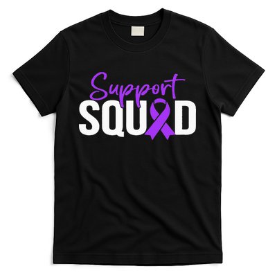 Support Squad Purple Warrior Domestic Violence Awareness T-Shirt
