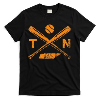 Tennessee Baseball Bats & Ball Classic Baseball Player T-Shirt