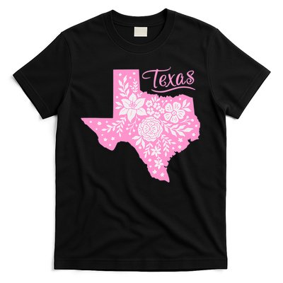 TEXAS Flower Floral Home State Texan T-Shirt
