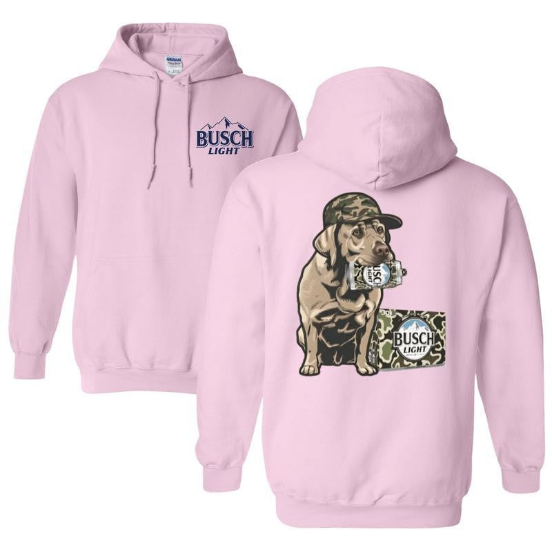 Busch Light, BUSCH LIGHT HUNTING DOG 2 Sided Hoodie, Sweatshirt, T-shirt -  Thanksgiving, Perfect for Outdoorsmen,  Unisex for Men and For Women