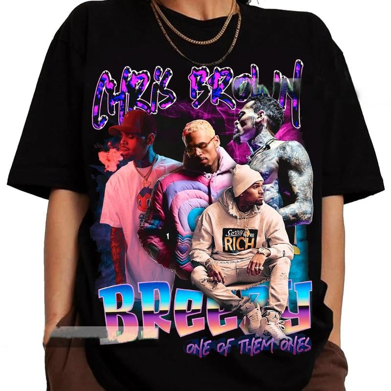 Retro Chr1s Br0wn Hip Hop Music Concert Shirt