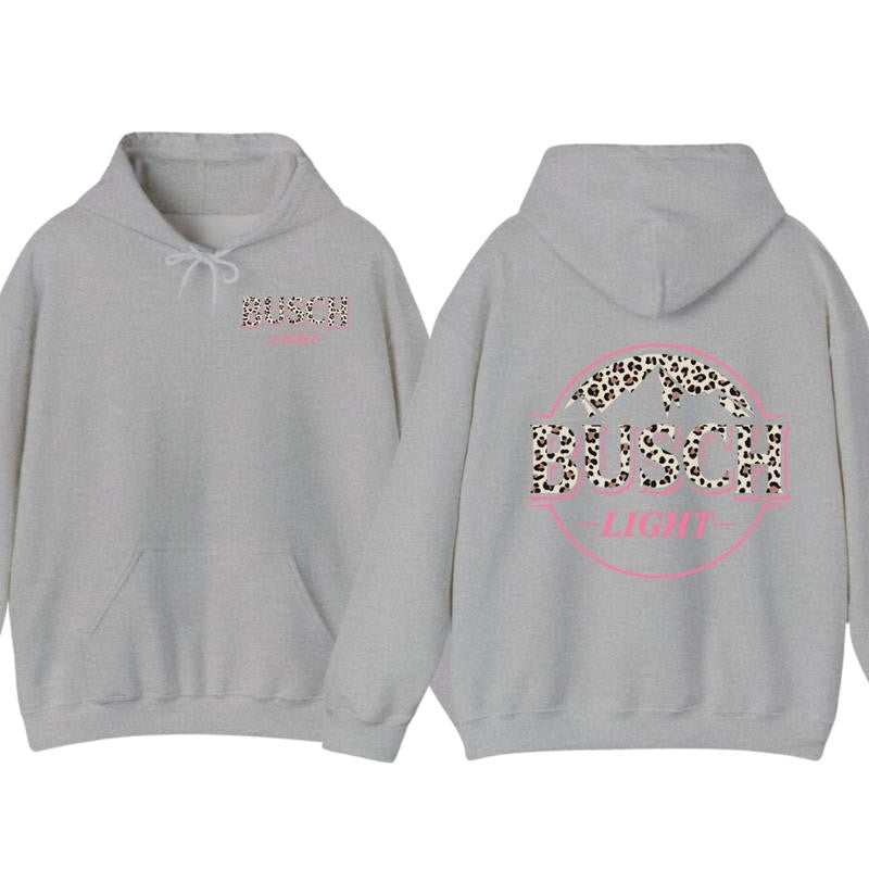 Busch Light Leopart Logo Hoodie and T-shirt, 2 side - Busch Light Hoodie, Unisex Appeal, Every Color Available, For Men & For Women Hoodie