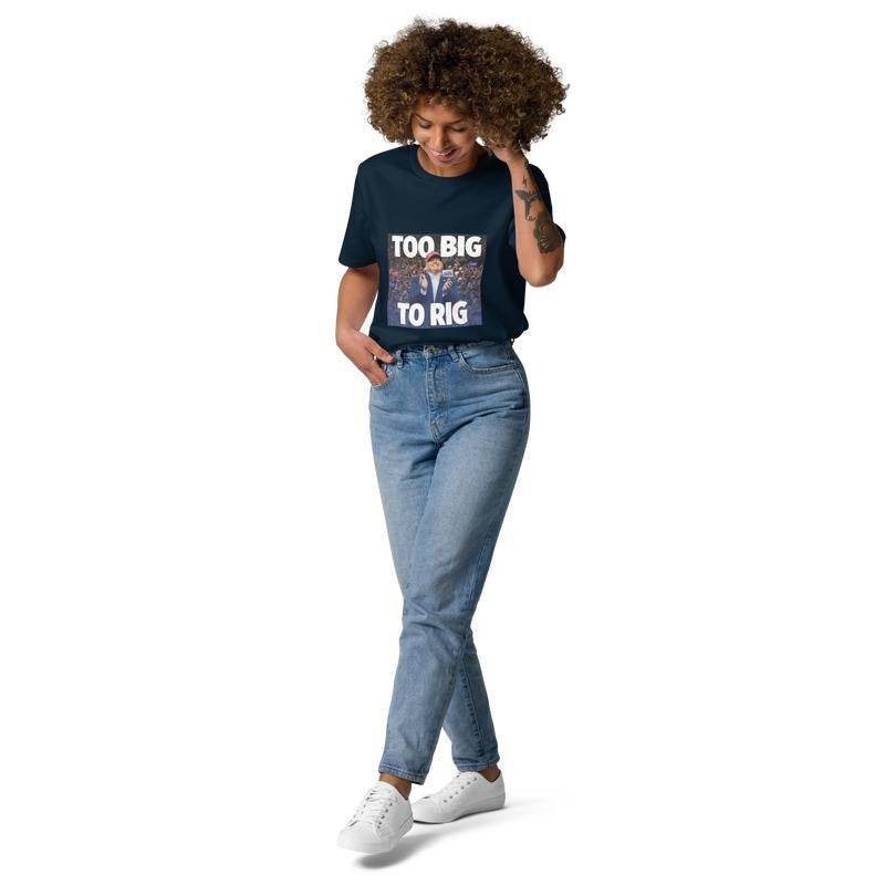 TOO BIG TO RIG Tshirt Donald Trump MAGA GILDAN Unisex Tee Shirt - CASUAL Menswear T-Shirt trump shirt Top Underwear Top Underwear Cotton Streetwear Crewneck Soft Shortsleeve