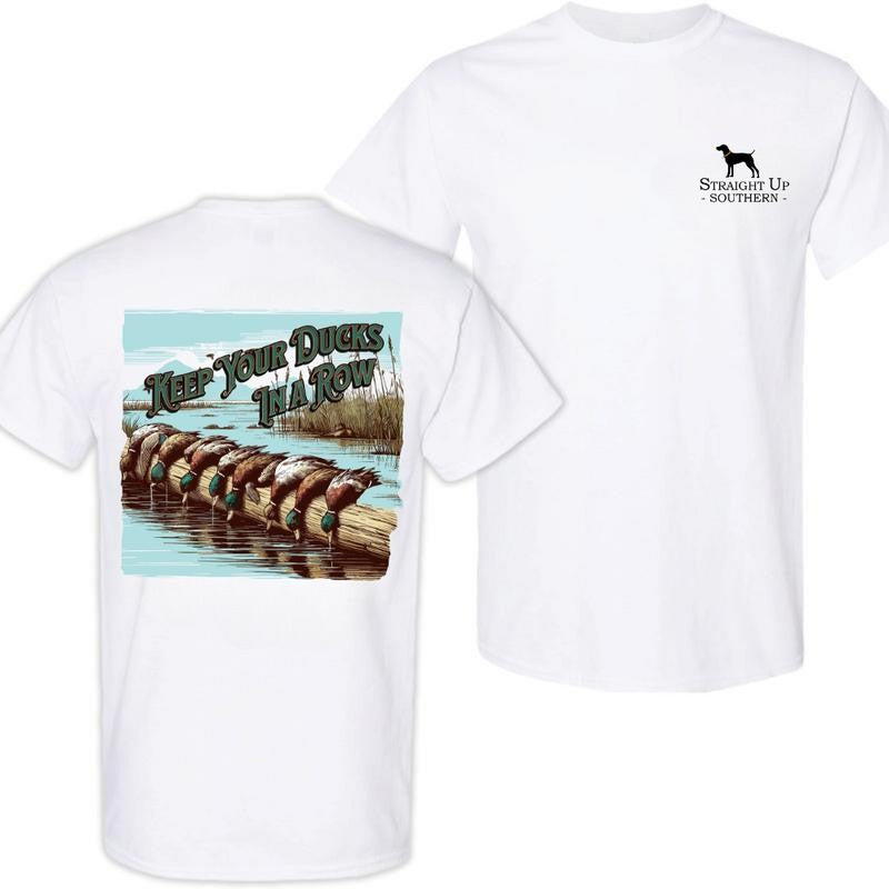 Duck hunting T-Shirt - Summer Outfits, Regular Fit Short Sleeve Crew Neck T-Shirt for Men, Casual Comfy Knitting Top for Summer