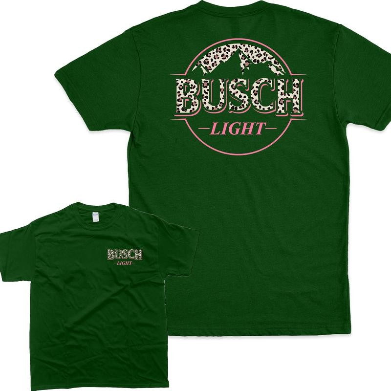 [Sale Up To 65%] Busch Light Leopard Hoodie/ T-Shirt/ Sweatshirt, Unisex Hoodie, 2 Sides Graphic Design, Vintage Shirt, For Men, For Women