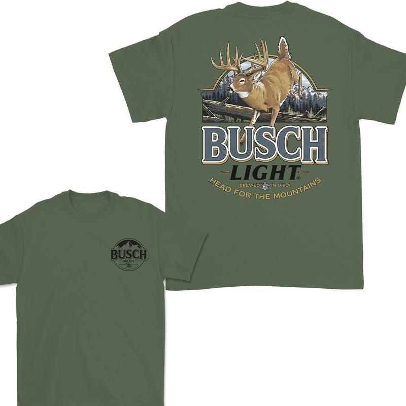 Limited Busch Light Deer Label 2 Side Shirt, For Women, For Men