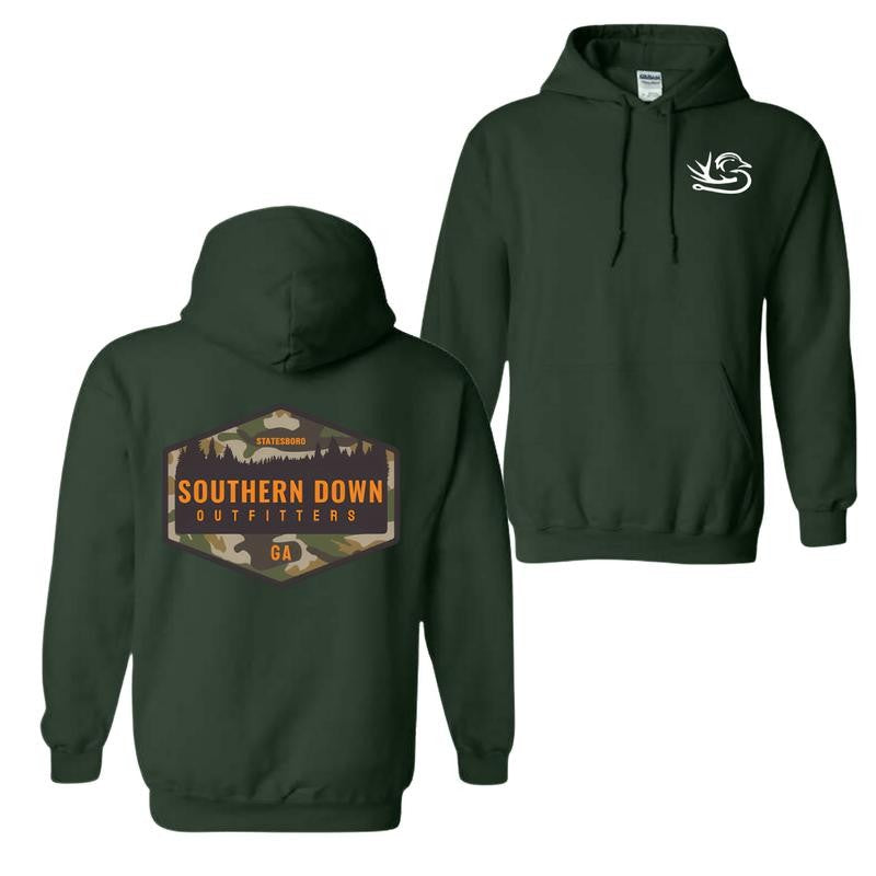 Southern Down Outfitters Camo Logo Hoodie, T-Shirt, Unisex Outfit For Men For Women