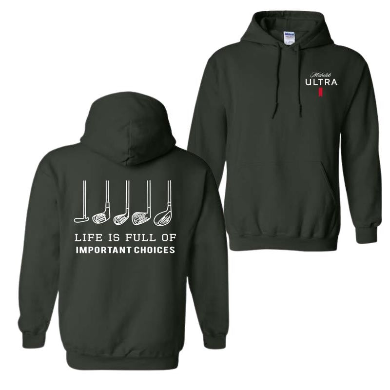 Michelob Ultra Golfing Hoodie, 2 Side Hoodie For Men And Women, Gift For Boyfriend, Girl Friend