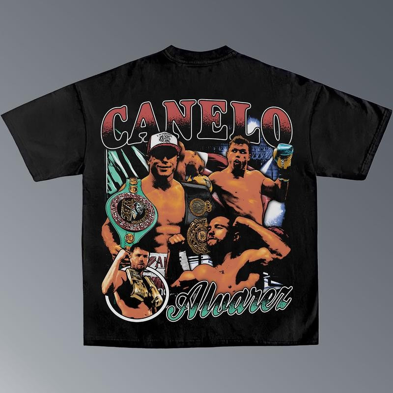 CANELO ALVAREZ TEE, Boxing T-shirt, Boxer Tee, Sports Shirt, Athletic Tee, Fitness Gift, Workout T-shirt Streetwear Crewneck Clothing