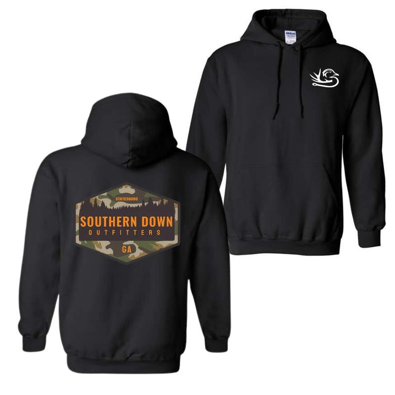 Southern Down Outfitters Camo Logo Hoodie, T-Shirt, Unisex Outfit For Men For Women