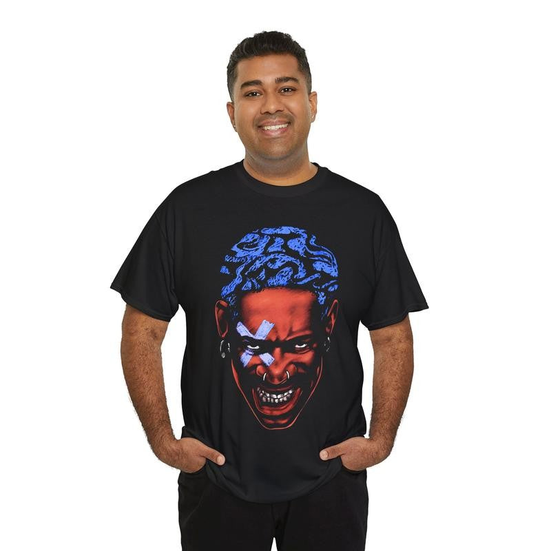Vintage Rodman Inspired Shirt Streetwear Hip Hop Rap Basketball Hoop Fan Graphic Tee Hall of Fame Vibes