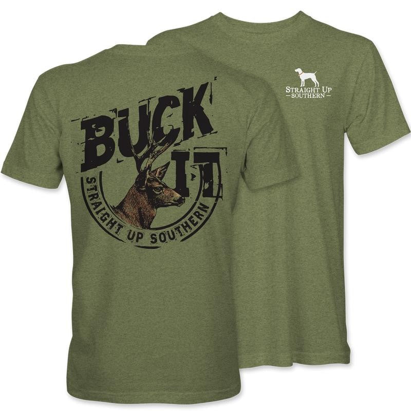 Buck It - BUCK IT with Whitetail Buck Hunting Tee-Youthful & Vibrant - Every Size Available Tshirt
