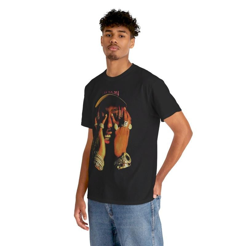 Hard Rap Inspired Vintage Graphic Tee Hip Hop 90s Styled Shirt Menswear Box Fit TShirt  Cotton Casual Top Smooth Streetwear Underwear Classic T-Shirt