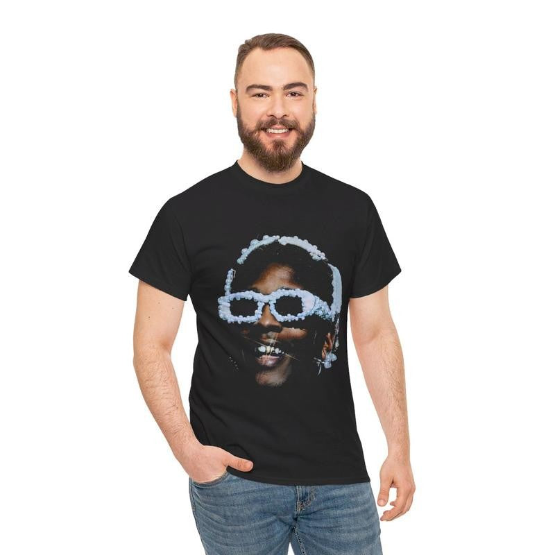 Young Thug Inspired Vintage Graphic Tee Casual Cotton Menswear Top Classic Smooth Underwear Tshirt Man Streetwear Crewneck Shortsleeve Thugger Thugga Free Slime Tee