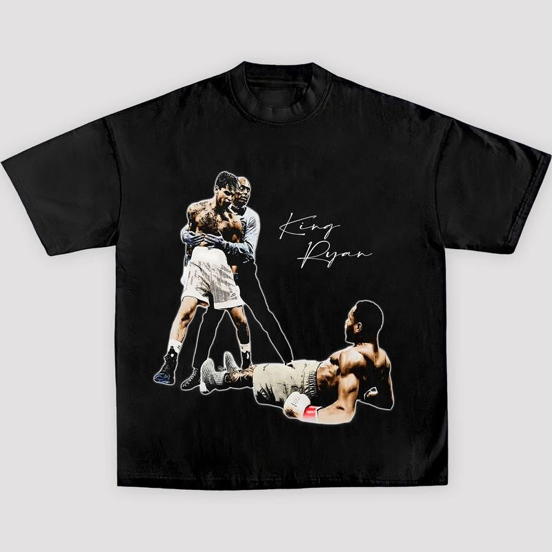 KING RYAN 2 TEE, Boxing T-shirt, Boxer Tee, Sports Shirt, Athletic Tee, Fitness Gift, Workout T-shirt Crewneck Menswear Streetwear